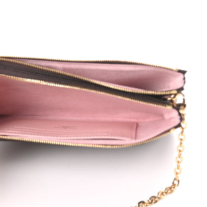 Louis Vuitton Monogram 2020 Christmas Animation Big Wheel Double Zip Pochette Rose Ballerine 6 of 12