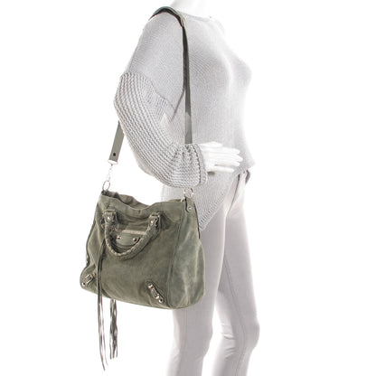 Balenciaga Baby Daim Suede Velo Gris Vison 2 of 15