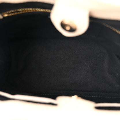 Burberry Grainy Calfskin House Check Small Banner Tote Beige 5 of 13