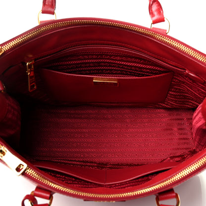 Prada Saffiano Medium Galleria Double Zip Tote Fuoco 4 of 4
