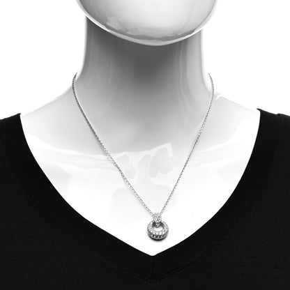 Van Cleef & Arpels 18K White Gold Diamond Interchangeable Door Knocker Necklace 2 of 4