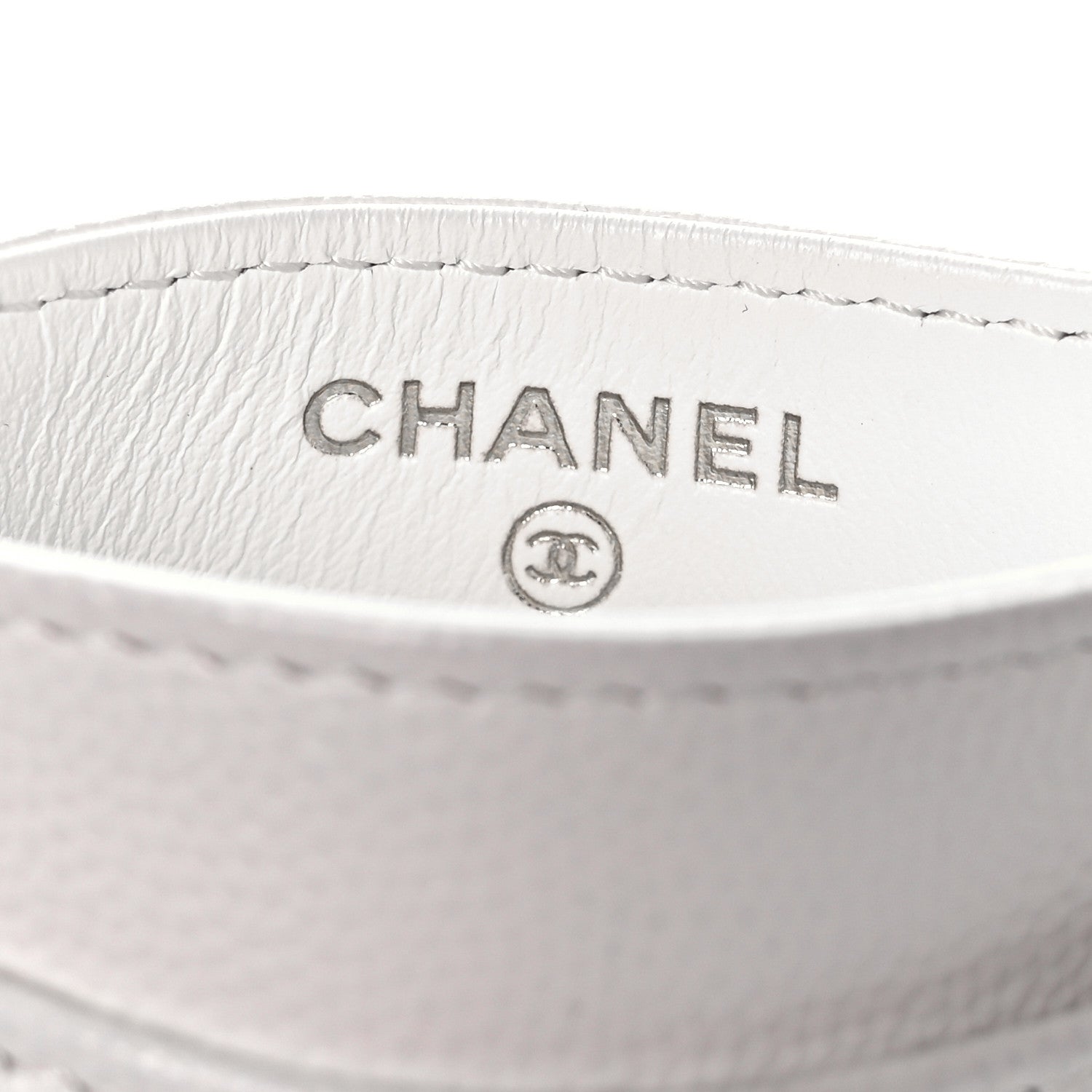 Chanel Caviar Quilted Card Holder White 12 of 22