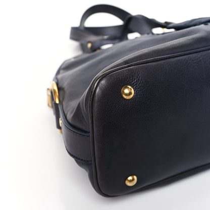 Saint Laurent Calfskin Large Muse Navy Blue 8 of 10