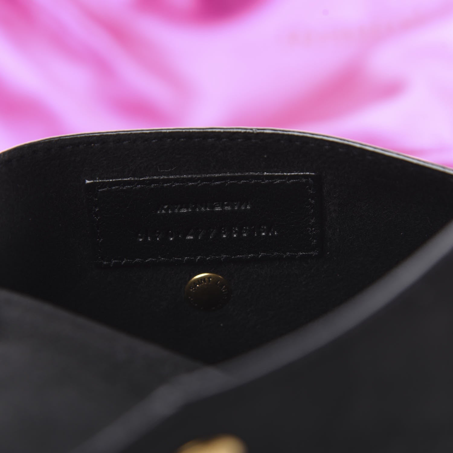 Saint Laurent Lambskin Teddy Drawstring Bag Fuchsia 8 of 11