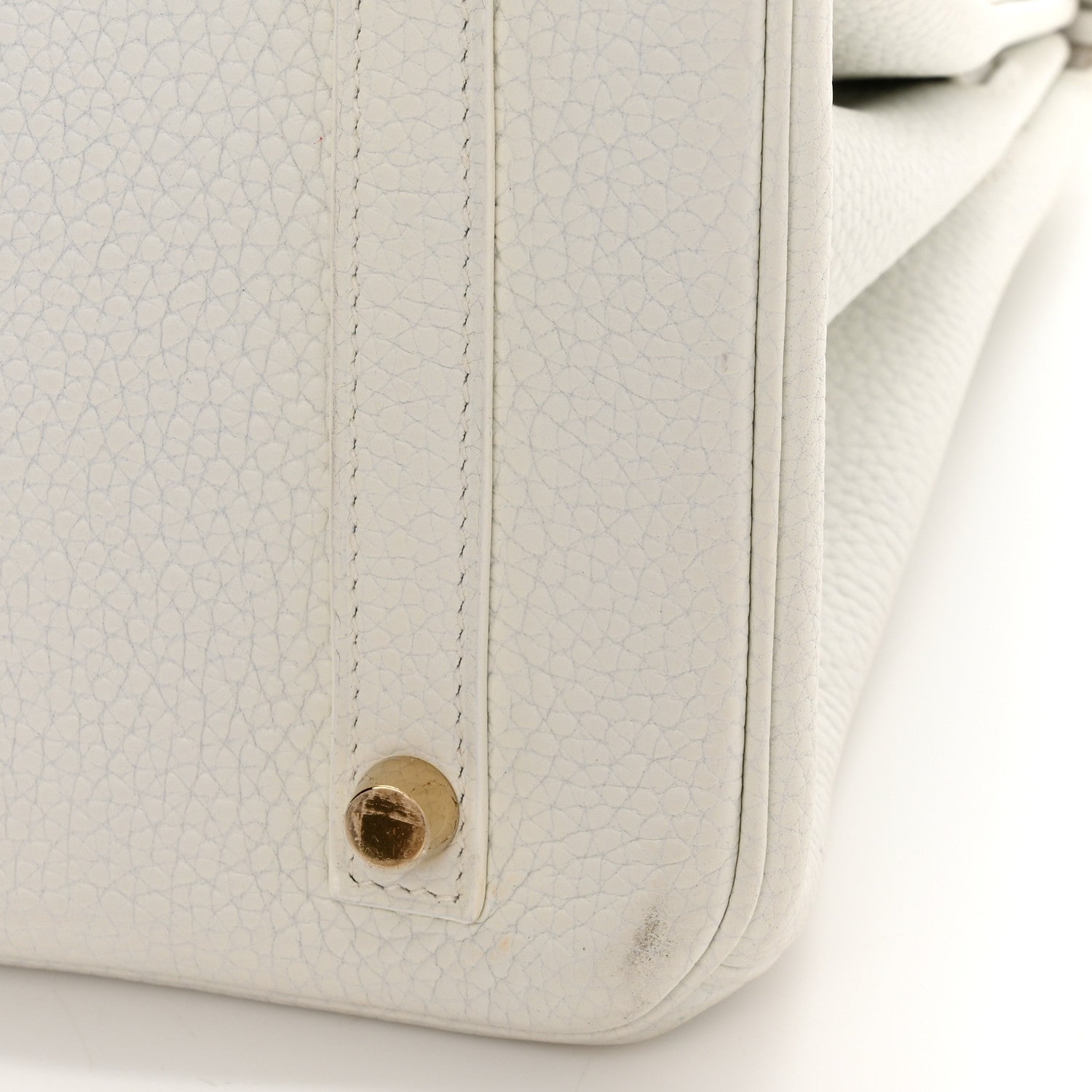 Hermes Taurillon Clemence Birkin 30 White 11 of 14