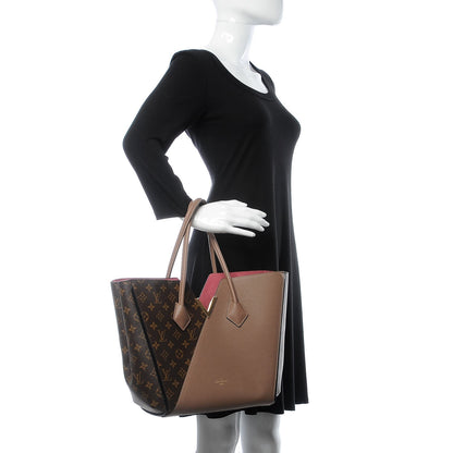 Louis Vuitton Calfskin Monogram Kimono Tote Taupe Glace 2 of 13