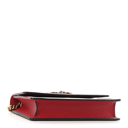 Gucci GG Supreme Monogram Web Queen Margaret Chain Wallet Red 4 of 8