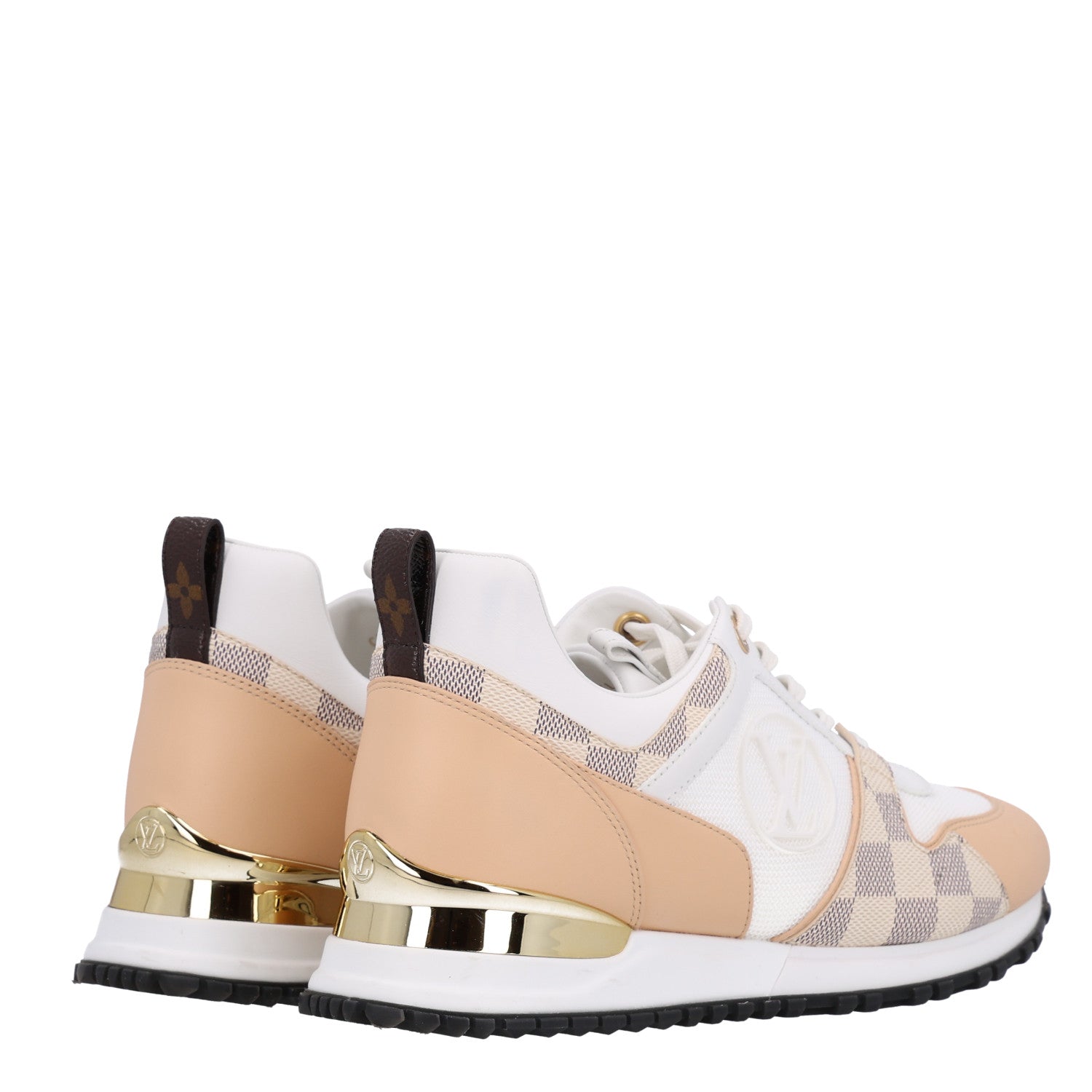 Louis Vuitton Calfskin Damier Azur Run Away Sneakers 40 White 5 of 10