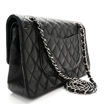 Chanel Lambskin Quilted Medium Double Flap Black 3 of 10