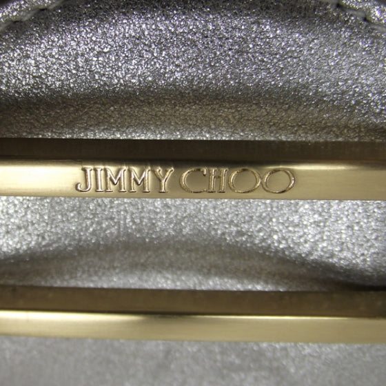 Jimmy Choo Calfskin Mini Tulita Metallic Silver 9 of 9