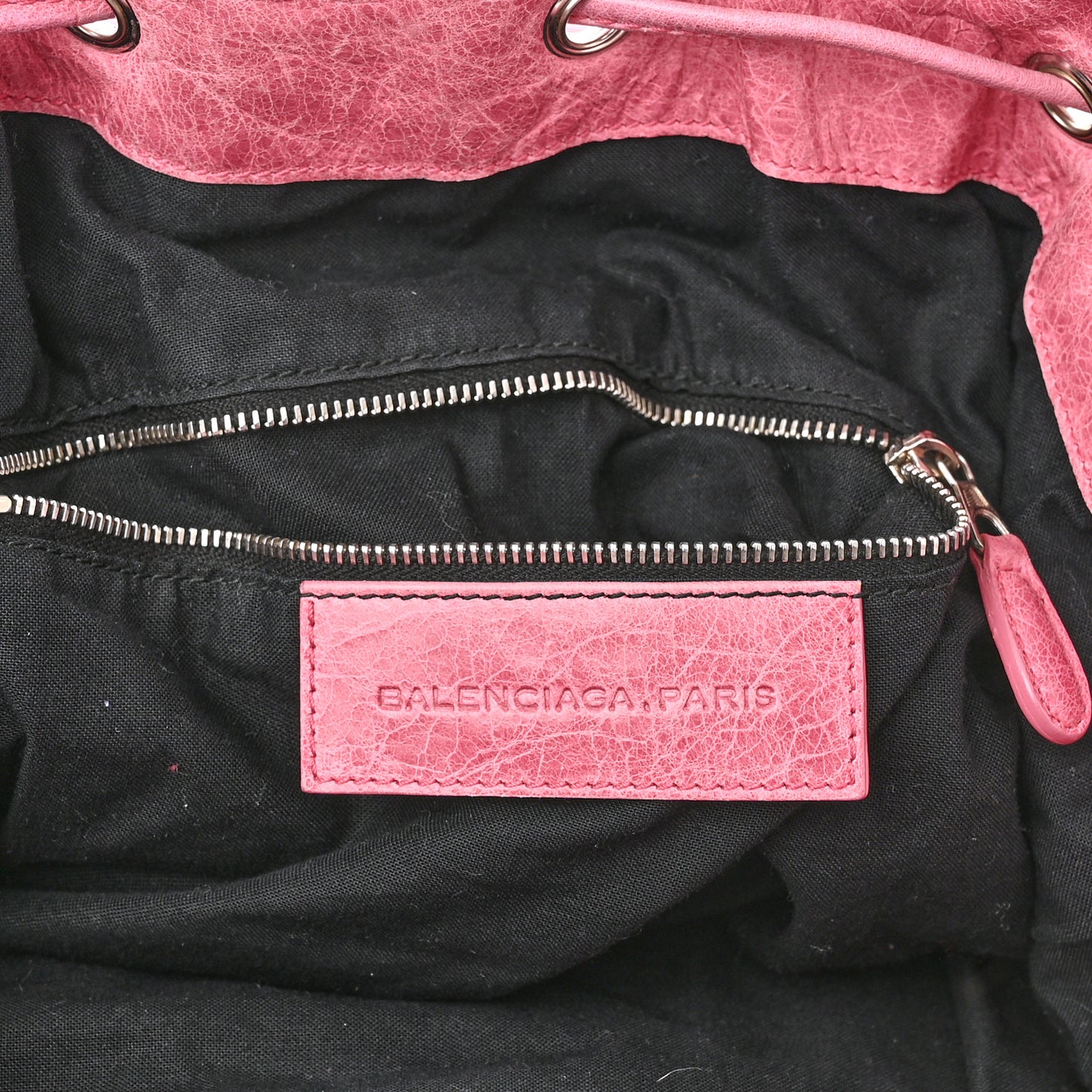 Agneau Giant 21 Silver Hardware Pompon Framboise
