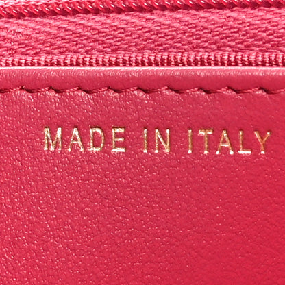 Chanel Caviar Quilted Wallet on Chain WOC Dark Pink 8 of 12