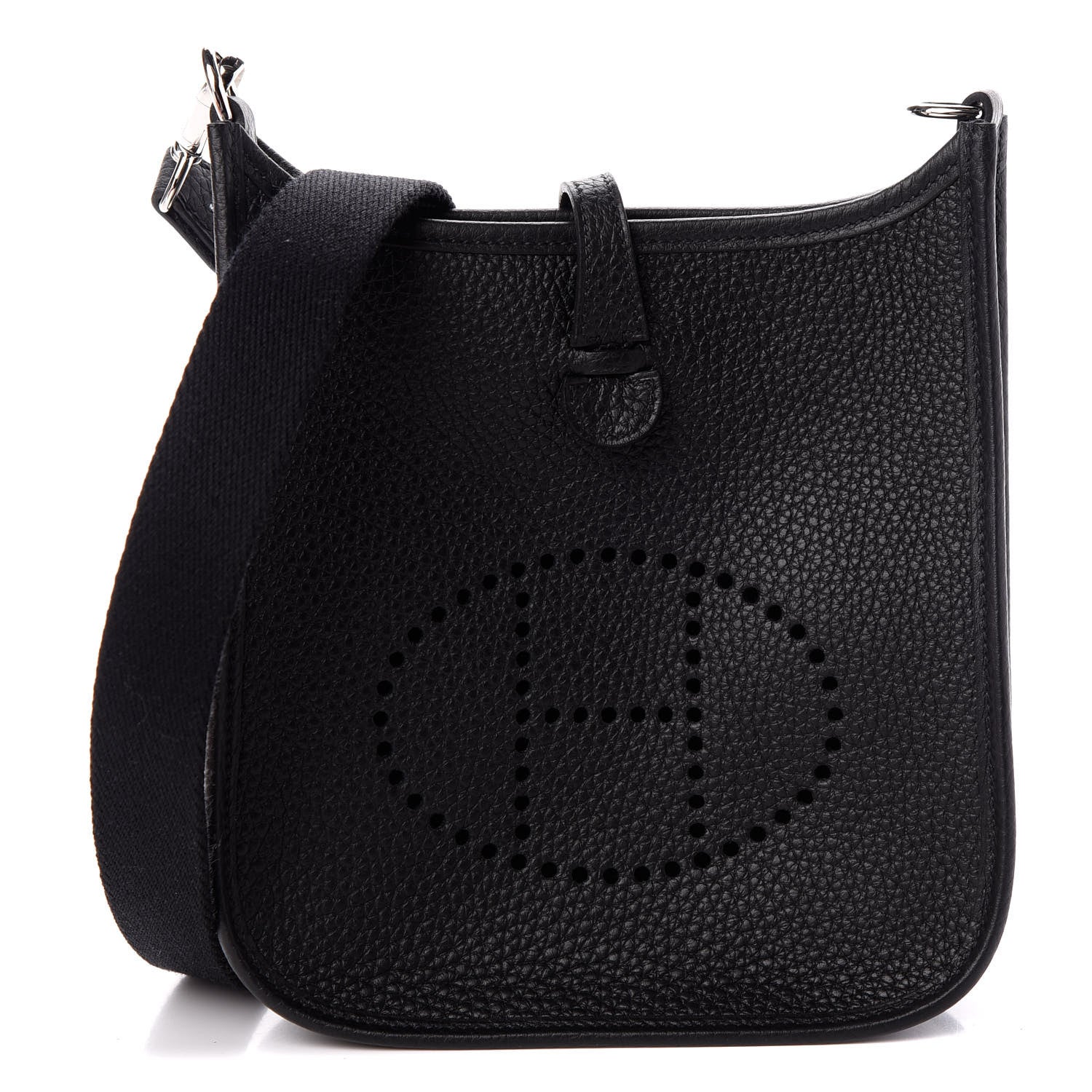 Hermes Taurillon Clemence Evelyne TPM Black 1 of 10