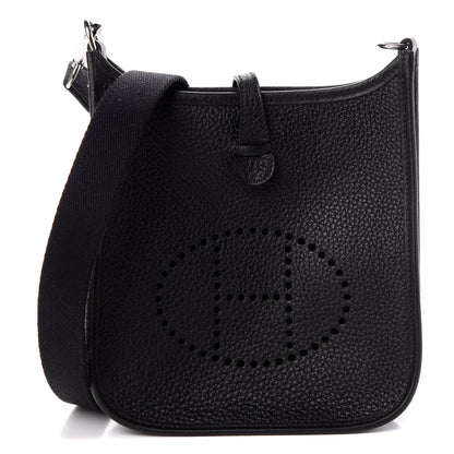 Hermes Taurillon Clemence Evelyne TPM Black 1 of 10