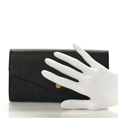 Louis Vuitton Empreinte Sarah Wallet NM Black 2 of 9