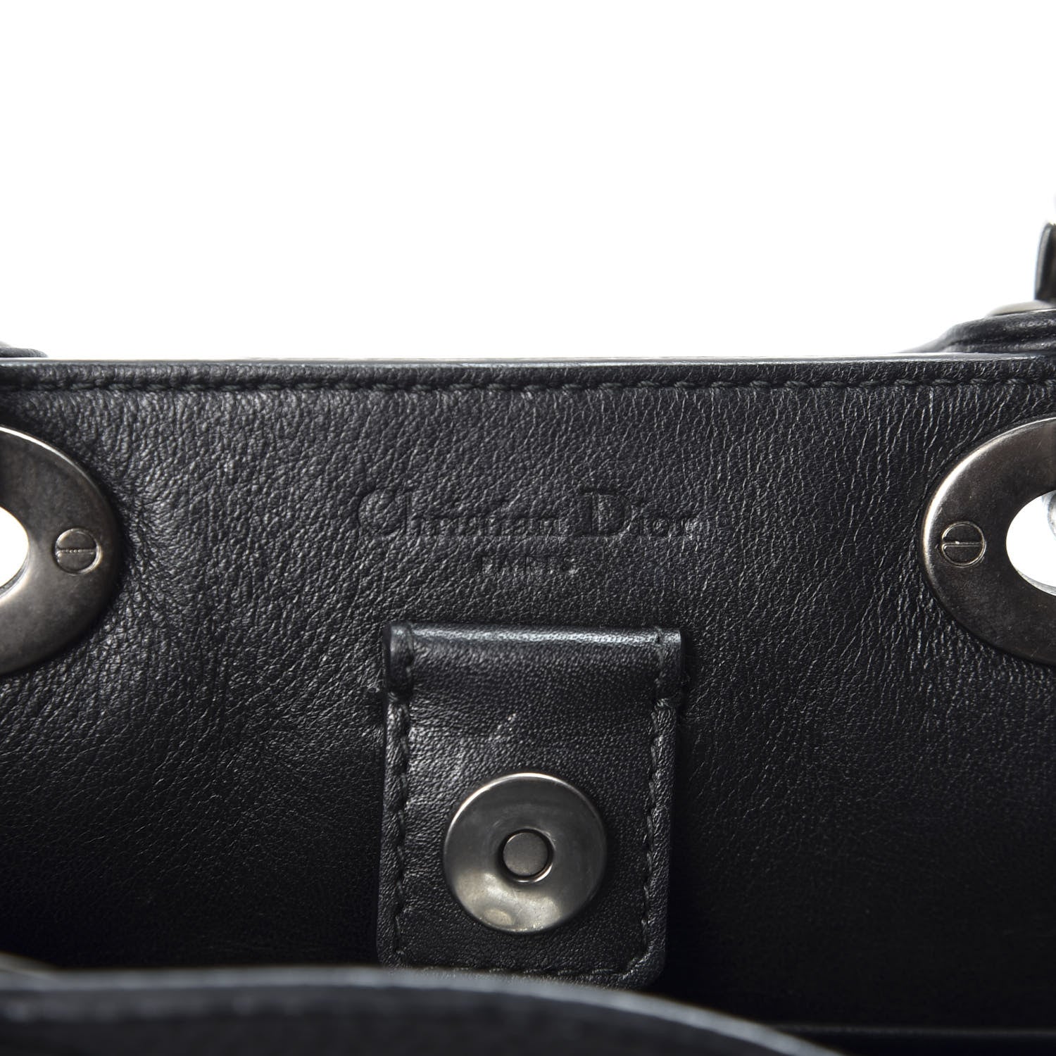Christian Dior Bullcalf Small Diorissimo Tote Black 7 of 9