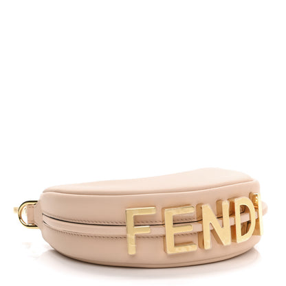 Fendi Vitello Grace Matte Nano Fendigraphy Hobo Charm Light Rose 4 of 9