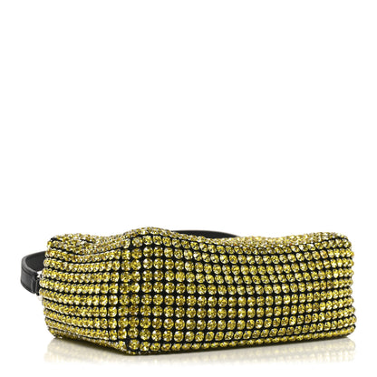 Alexander Wang Mesh Crystal Rhinestone Mini Heiress Pouch Porcelain 4 of 10