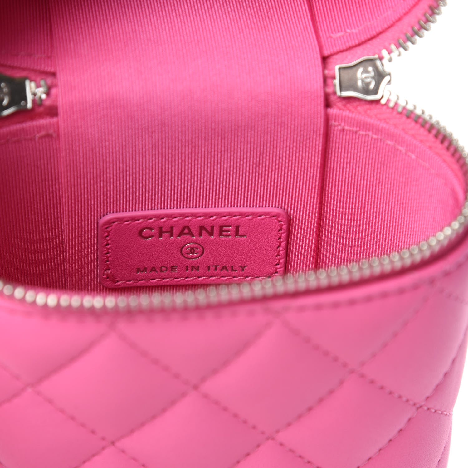 Chanel Lambskin Quilted Phone Holder With Chain Pink 8 of 10