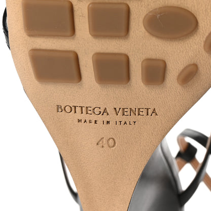 Bottega Veneta Lambskin Stretch Multi Strap 90mm Sandals 40 Black 7 of 8