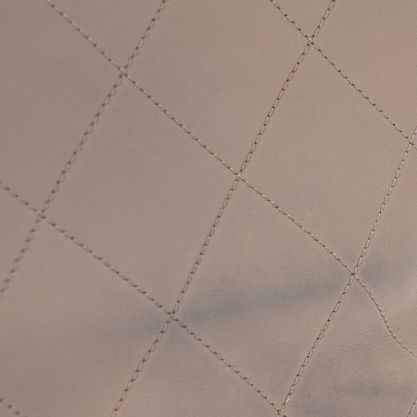 Calfskin Stitched Large Stripe Hobo Beige Black