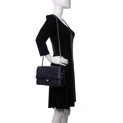 Chanel Metallic Calfskin Quilted 2.55 Reissue 226 Flap Marine Fonce 2 of 15