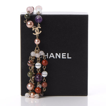 Chanel Beaded CC Long Necklace Multicolor 8 of 8