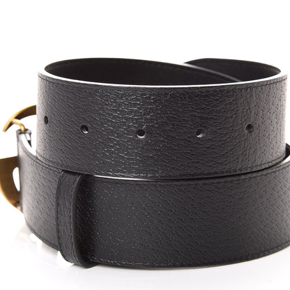 Gucci Textured Calfskin Double G 40mm Belt 85 34 Black 5 of 6