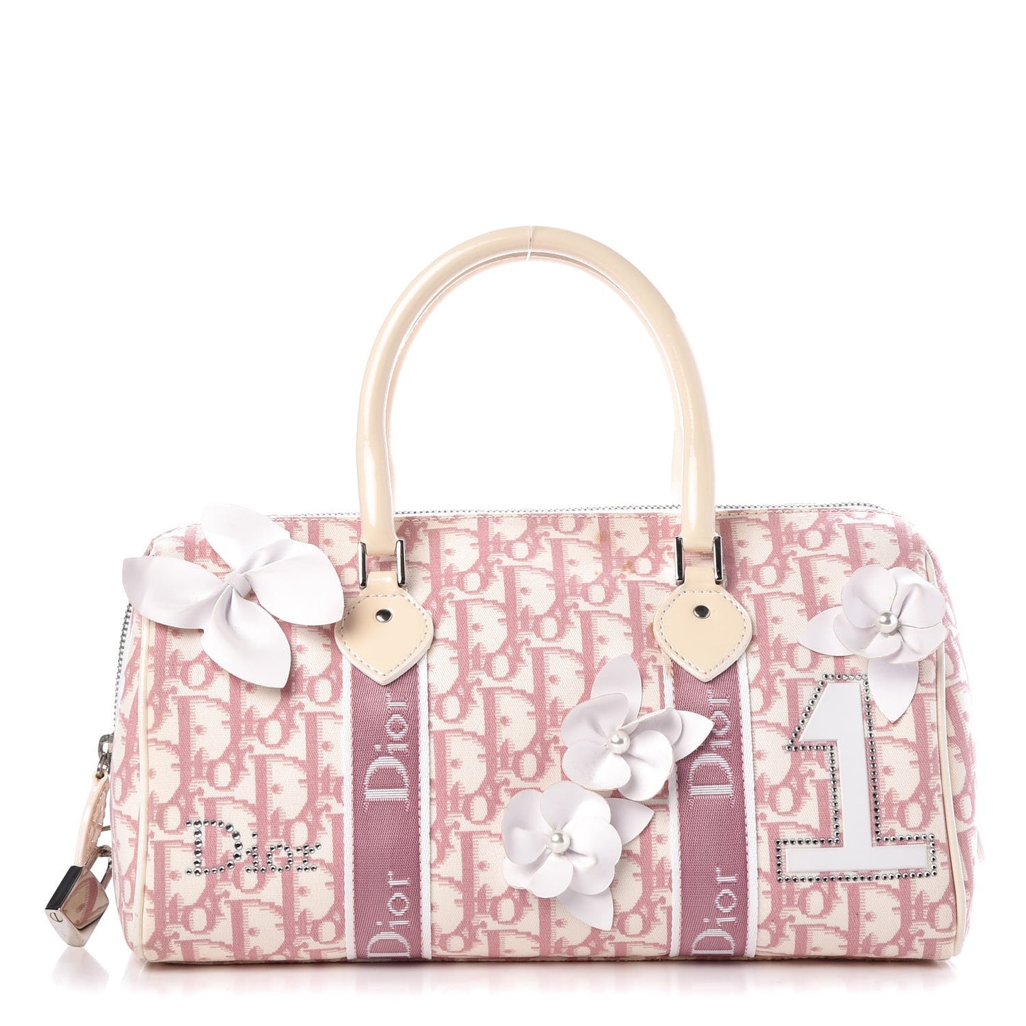 Monogram Girly Boston Pink