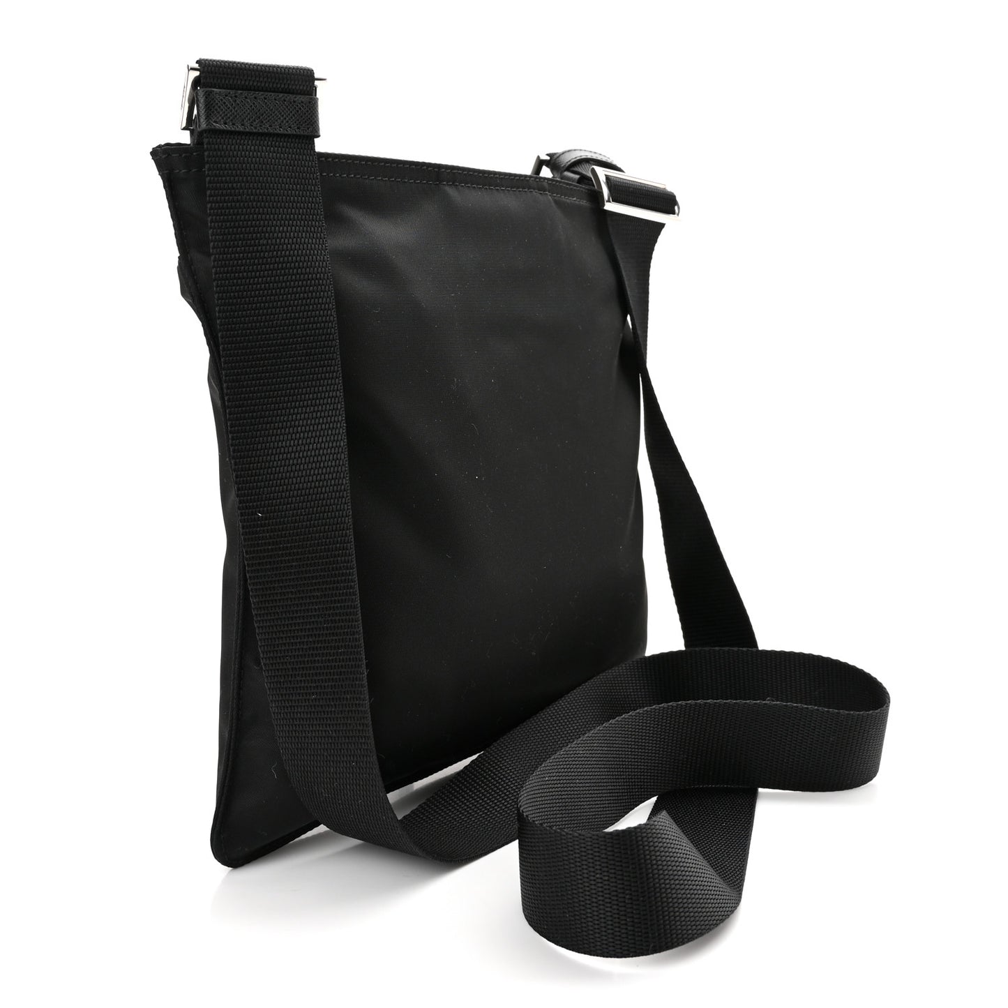 Tessuto Nylon Crossbody Bag Black