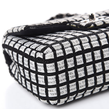 Chanel Ribbon Tweed Small Single Flap Black White 8 of 17