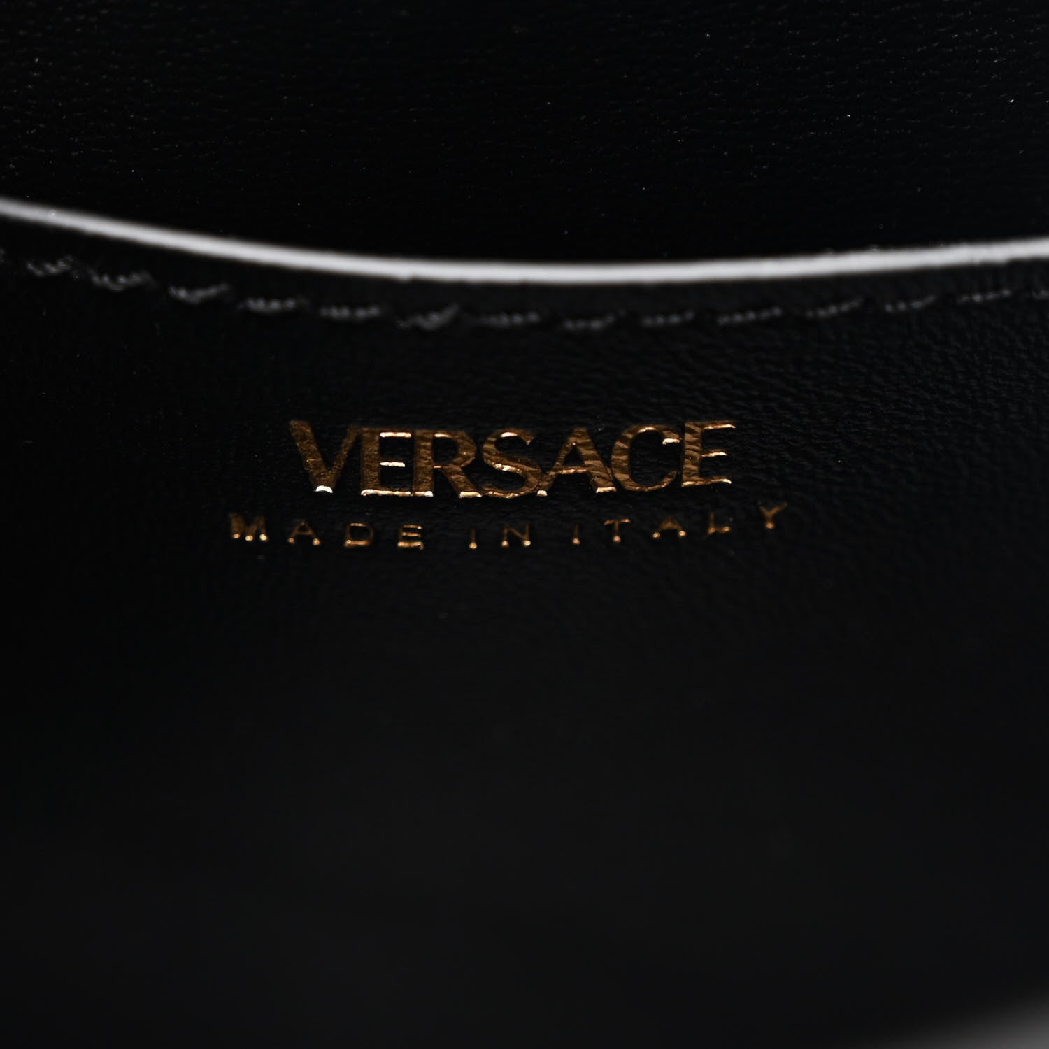 Versace Grained Calfskin Small La Medusa Top Handle Bag Black 6 of 10