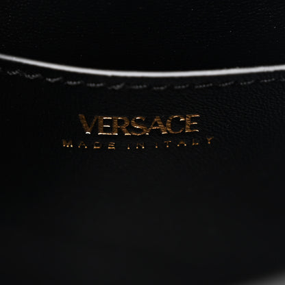 Versace Grained Calfskin Small La Medusa Top Handle Bag Black 6 of 10