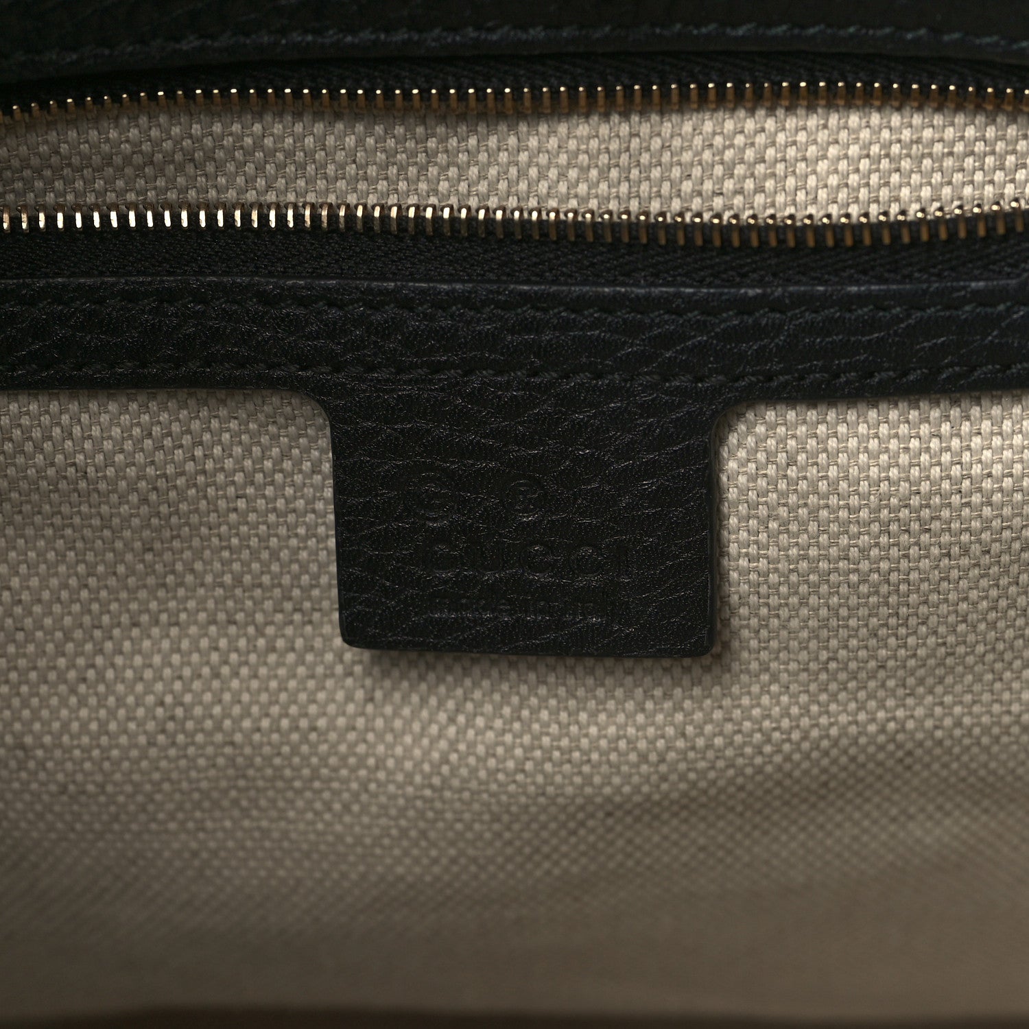 Gucci Pebbled Calfskin Medium Soho Chain Shoulder Bag Black 6 of 9