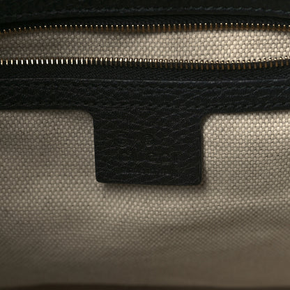Gucci Pebbled Calfskin Medium Soho Chain Shoulder Bag Black 6 of 9