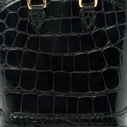 Louis Vuitton Alligator Mini Lockit Bag Charm Black 9 of 12