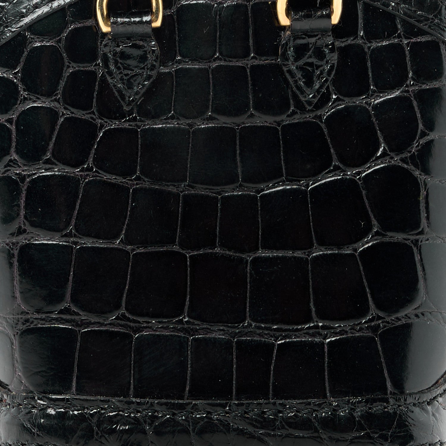 Louis Vuitton Alligator Mini Lockit Bag Charm Black 9 of 12