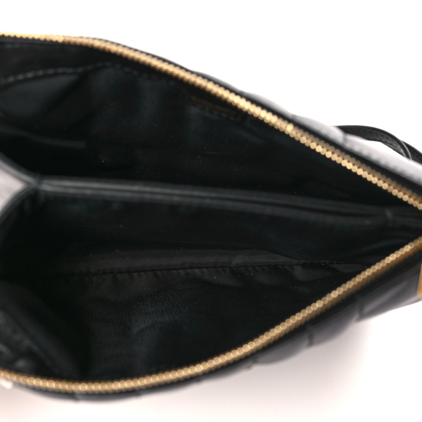 Quilted Lambskin Lola Twin Pouch Black