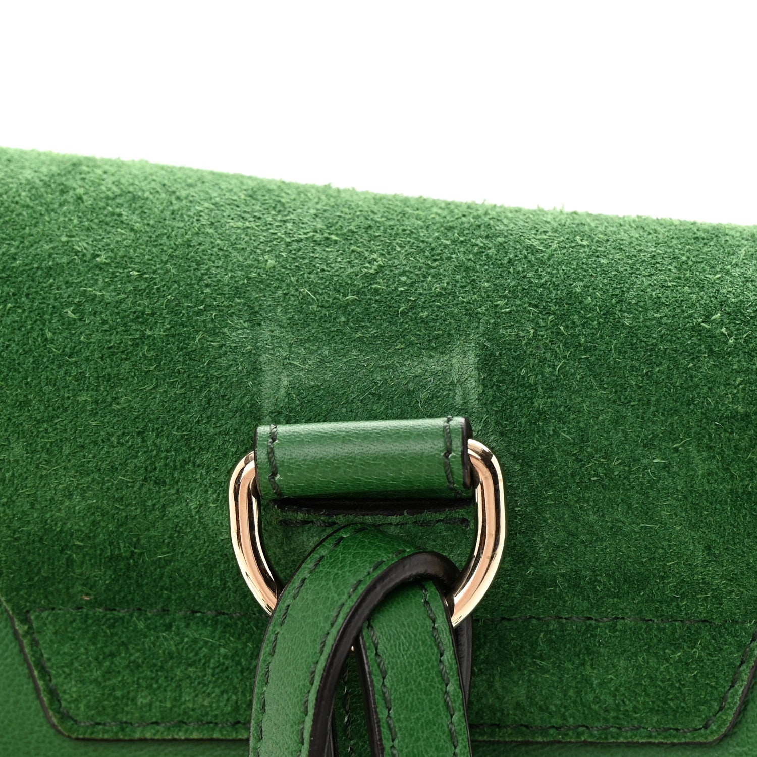 Chloe Suede Calfskin Mini Faye Backpack Pine Green 13 of 13
