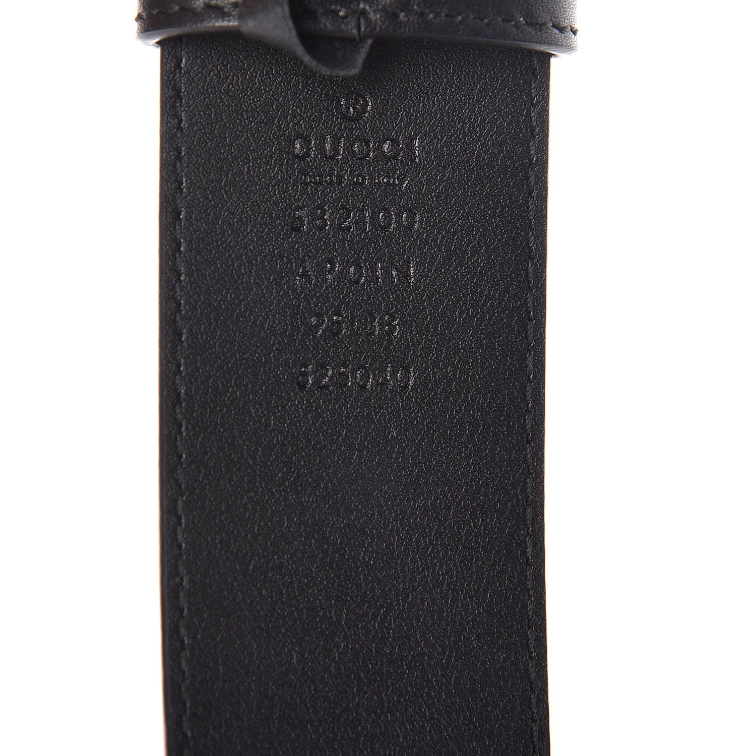 Gucci Calfskin Crystal Double G 40mm Belt 95 38 Black 4 of 7