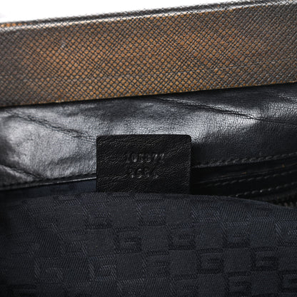 Gucci Buffalo Wood Handle Doctor Bag Black 7 of 16