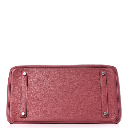 Hermes Taurillon Clemence Birkin 35 Bois de Rose 6 of 30
