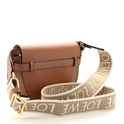 Loewe Calfskin Jacquard Mini Gate Dual Bag Tan 3 of 11