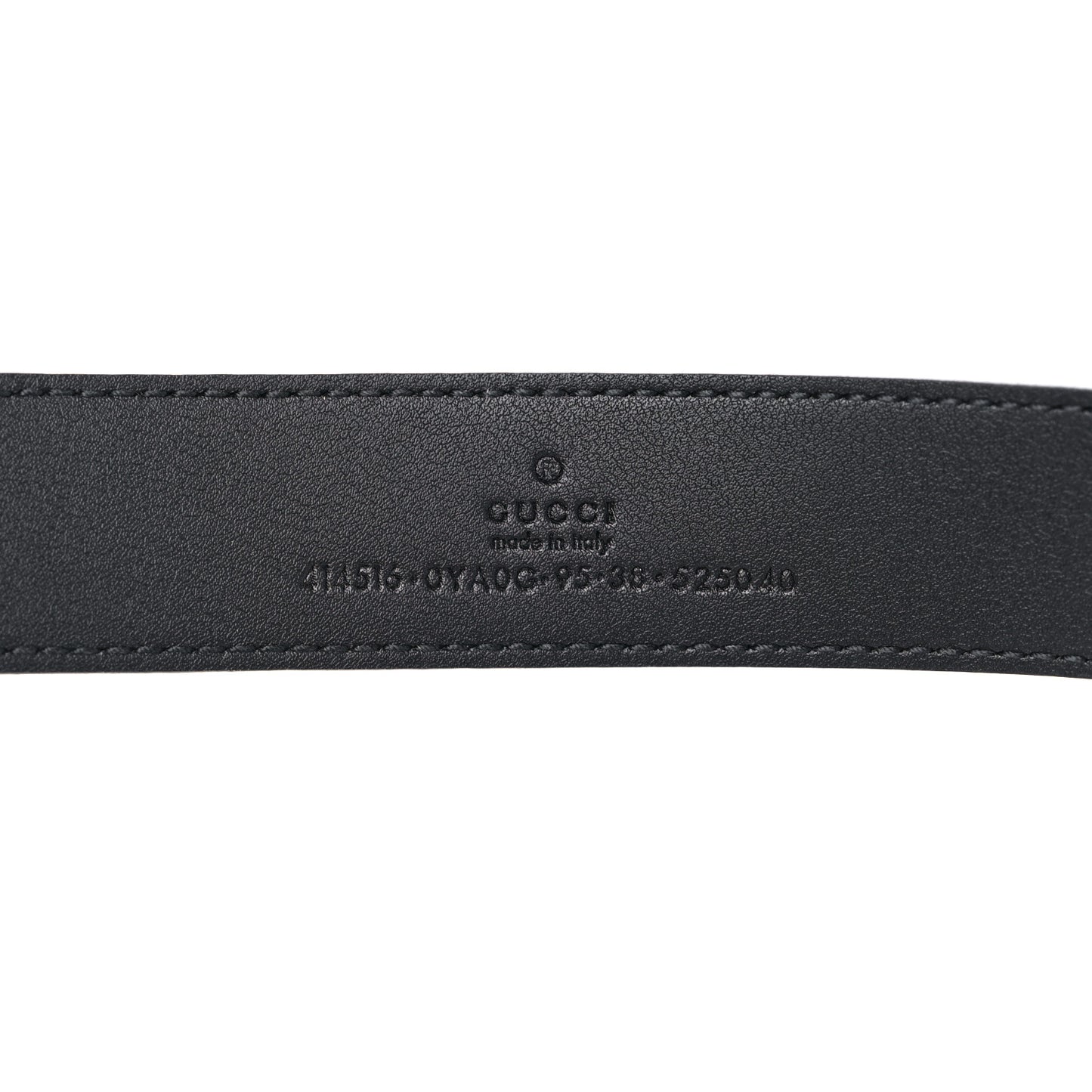 Plutone Calfskin Double G 30mm Belt 95 38 Black