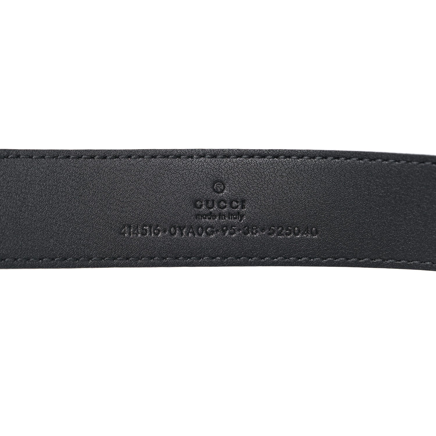 Gucci Plutone Calfskin Double G 30mm Belt 95 38 Black 3 of 6