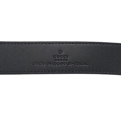 Gucci Plutone Calfskin Double G 30mm Belt 95 38 Black 3 of 6