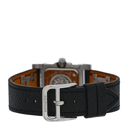 Hermes Stainless Steel Epsom 23mm Medor Quartz Watch Noir 4 of 5