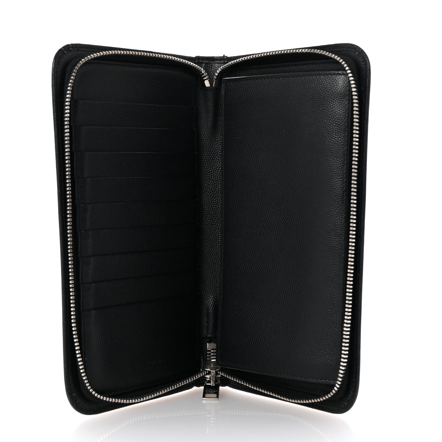 Grain De Poudre Zip Around Travel Wallet Black