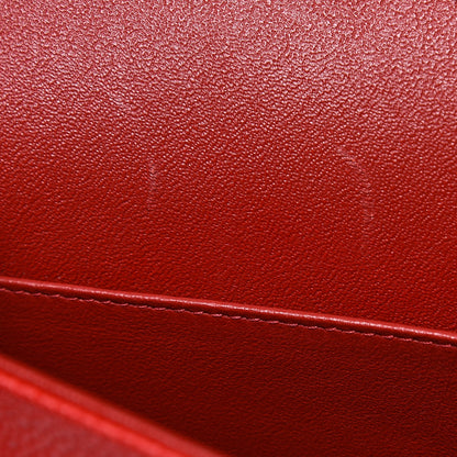 Chanel Caviar Quilted Jumbo Double Flap Red 11 of 12