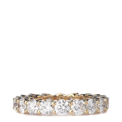 Tiffany 18K Yellow Gold Diamond Eternity Embrace Band Ring 4 3 of 4